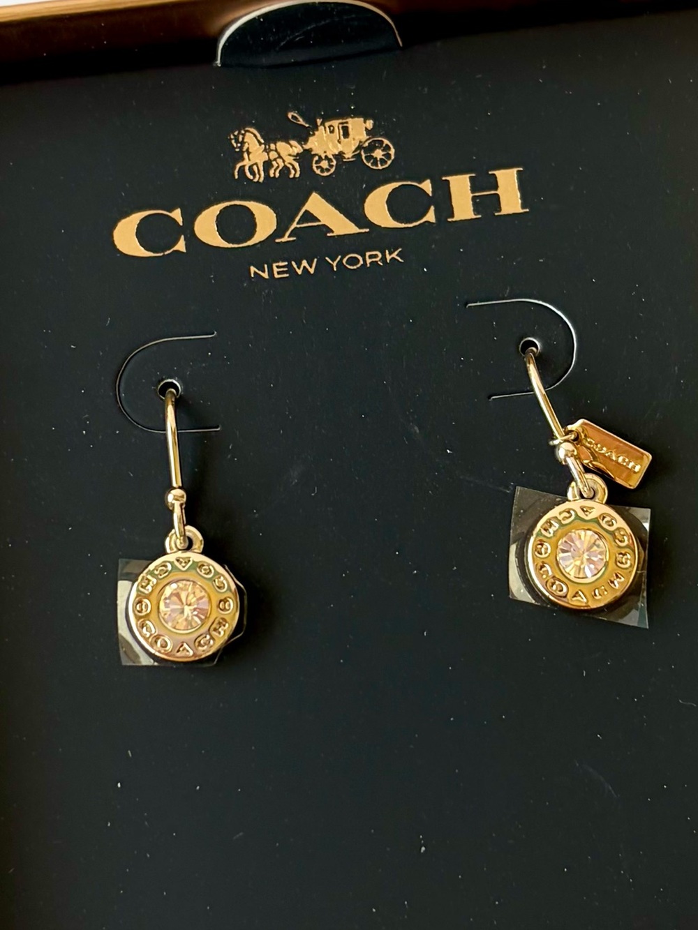 Coach Open Circle Stone Wired
Earrings